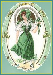 St Patrick's Day girl